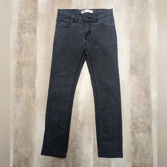 Levi's Black 510 Skinny Jeans Size 14R 27X27 - Picture 2 of 10